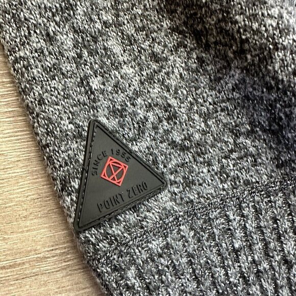 Point Zero Size XXL Shirt Pullover Gold Black Label Button Gray Black Blue - Picture 6 of 6